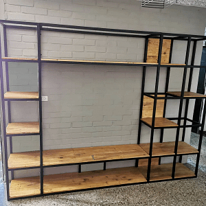 Mueble modular para tv de Fierro Rack de TV 237X200X39cm