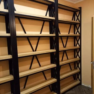 Estante de Fierro y Madera elegante 250x110x28cm