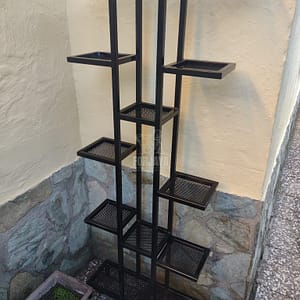 Repisas para plantas de metal exterior 8 Maceteros 150x64x20cm