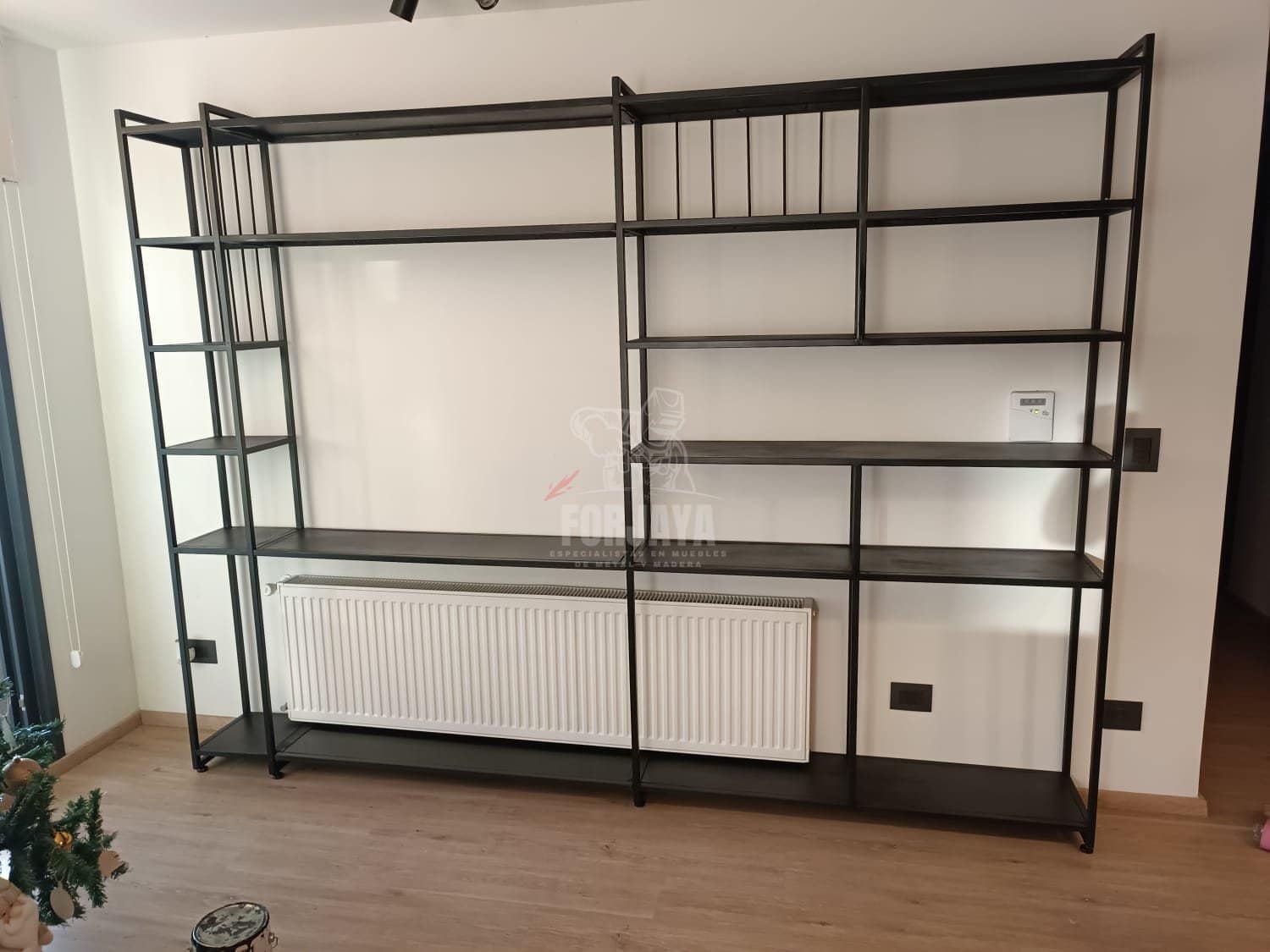 Rack de TV Modular de Fierro – 3 Cuerpos | Mueble para TV 280x210x30cm