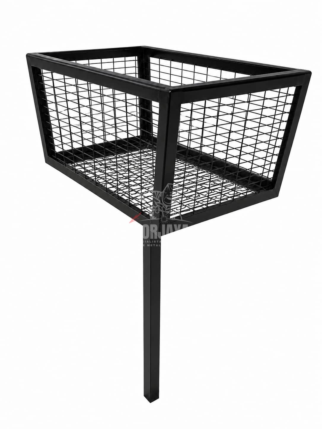 Basurero Metálico con Malla ACMA 5020 para Exterior 70x40x30 cm